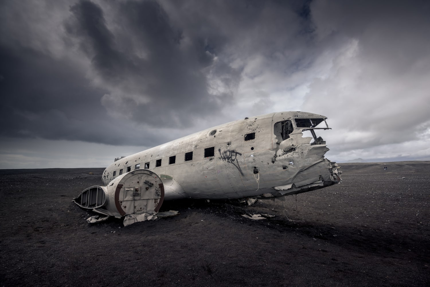 A plane wreck in Iceland